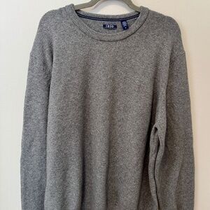 Izod Men’s Crewneck Sweater Dark Gray, Size XL